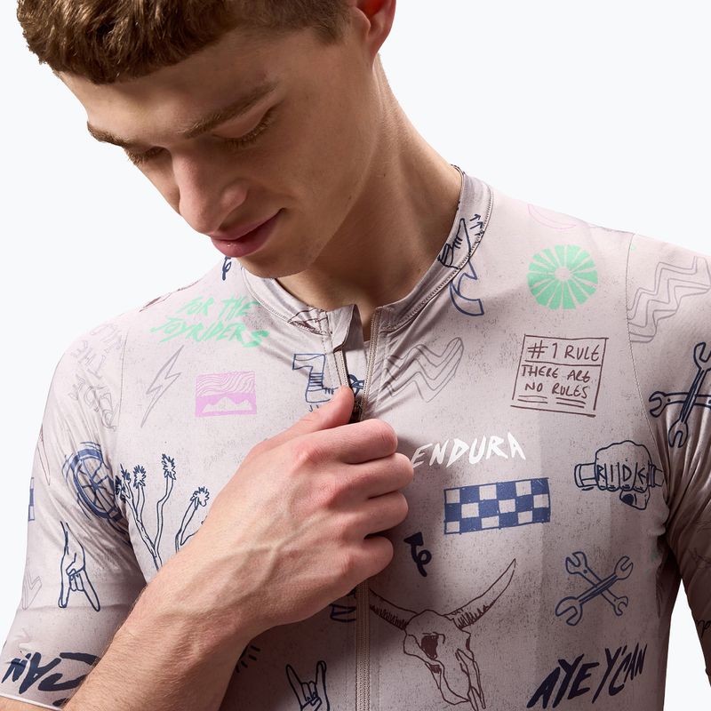 Radtrikot Herren Endura Pro SL Print titanium 5