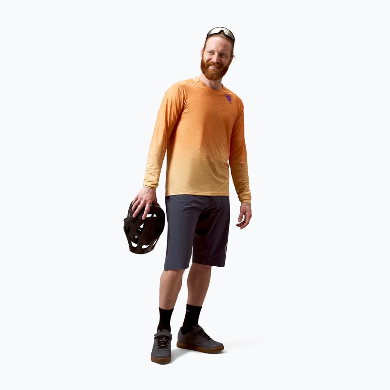 Fahrrad-Longsleeve Herren Endura Singletrack Print end orange 2