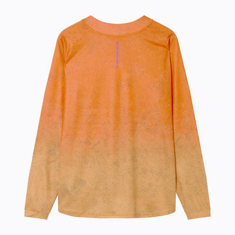 Fahrrad-Longsleeve Herren Endura Singletrack Print end orange 7