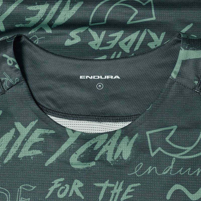 Herren Fahrrad-Langarmshirt Endura Singletrack Print carbon grey 3