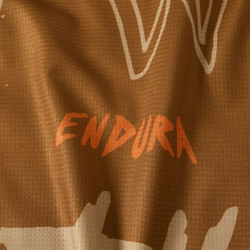 Radtrikot Herren Endura Singletrack Print trail bronze 4