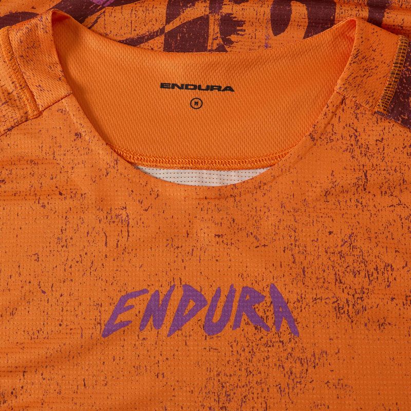 Radtrikot Herren Endura Singletrack Print end orange 3
