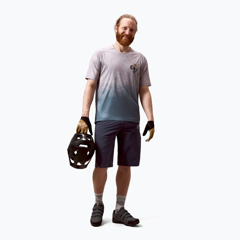 Herren Fahrradtrikot Endura Singletrack Print titanium 2