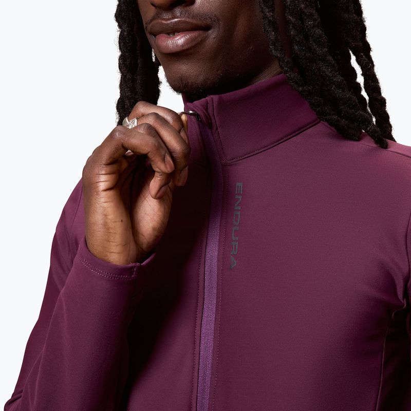 Herren Radsweatshirt Endura Loop Ride L/S Jersey black cherry 5