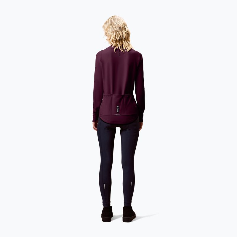 Damen Fahrradtrikot Endura Loop Ride L/S Jersey black cherry 4