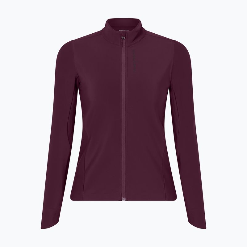 Damen Fahrradtrikot Endura Loop Ride L/S Jersey black cherry 7