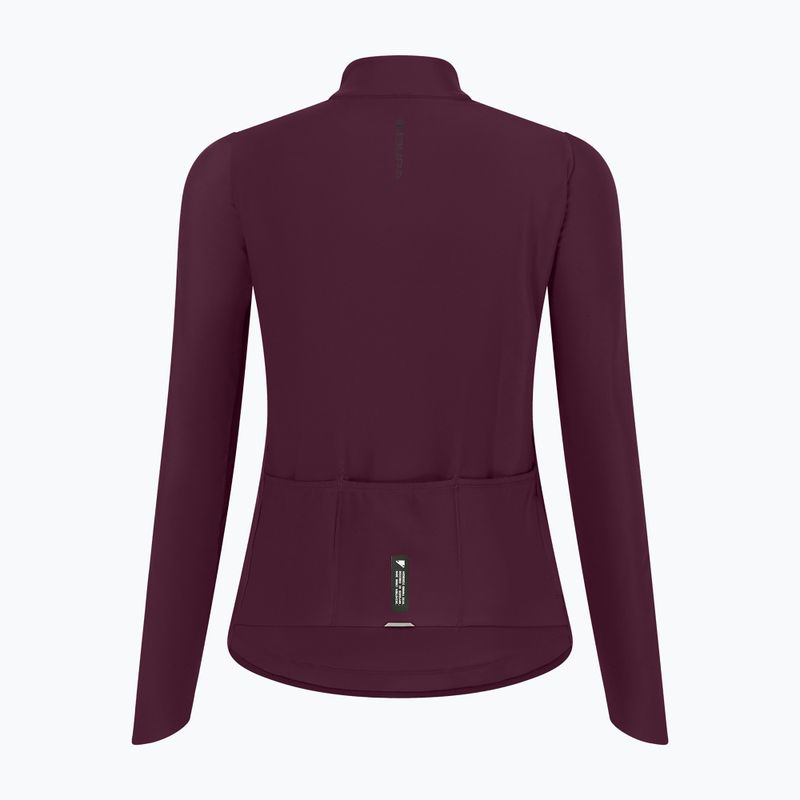 Damen Fahrradtrikot Endura Loop Ride L/S Jersey black cherry 8