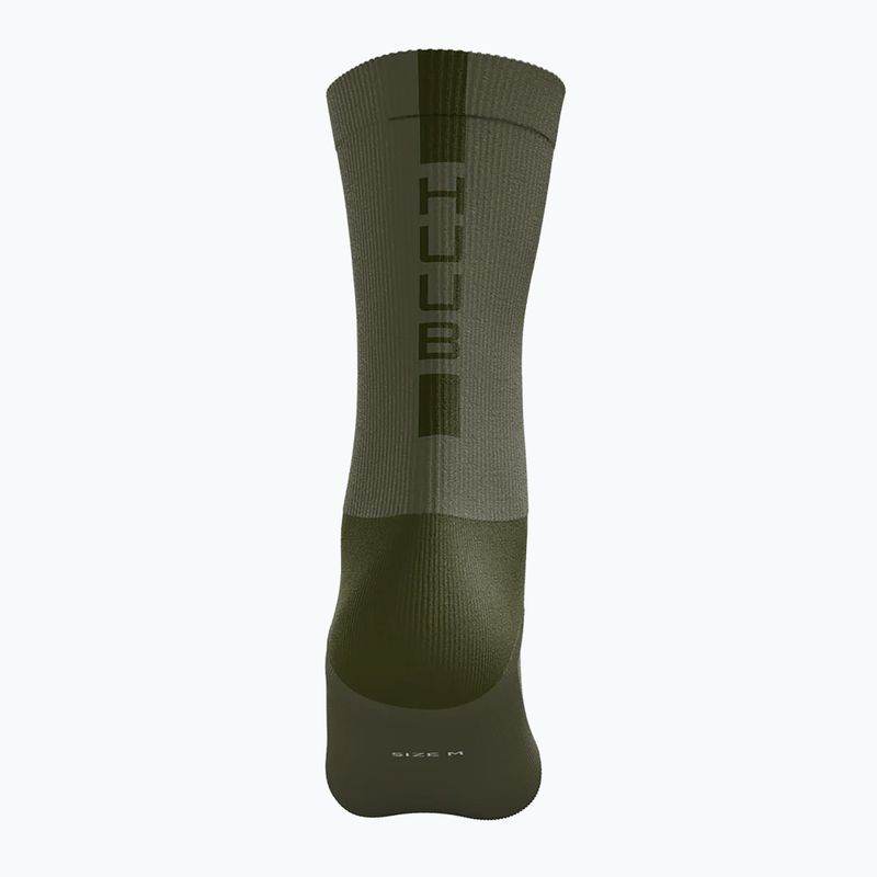 Fahrrad Socken HUUB Jason Kenny Cycling olive 2