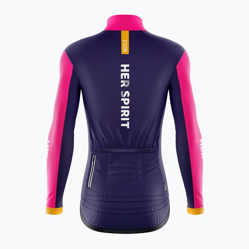 Damen Fahrradjacke HUUB Her Spirit Winter Peaks Patchwork 2
