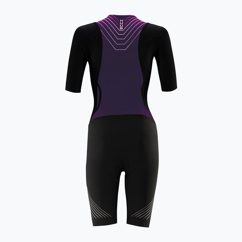 Damen Radanzug HUUB Pinnacle Tri Suit W schwarz / grape 2