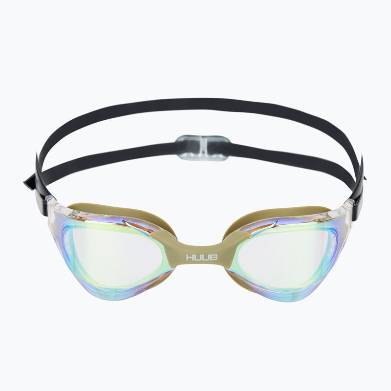 HUUB Thomas Lurz Salbei/Klargold Spiegel Schwimmbrille 2