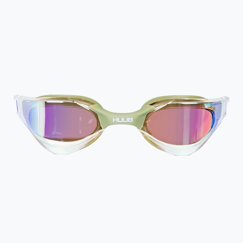 HUUB Thomas Lurz Salbei/Klargold Spiegel Schwimmbrille 2