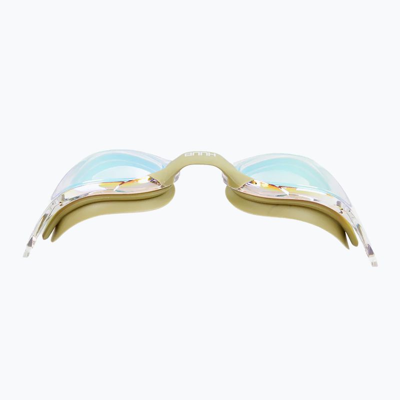 HUUB Thomas Lurz Salbei/Klargold Spiegel Schwimmbrille 3