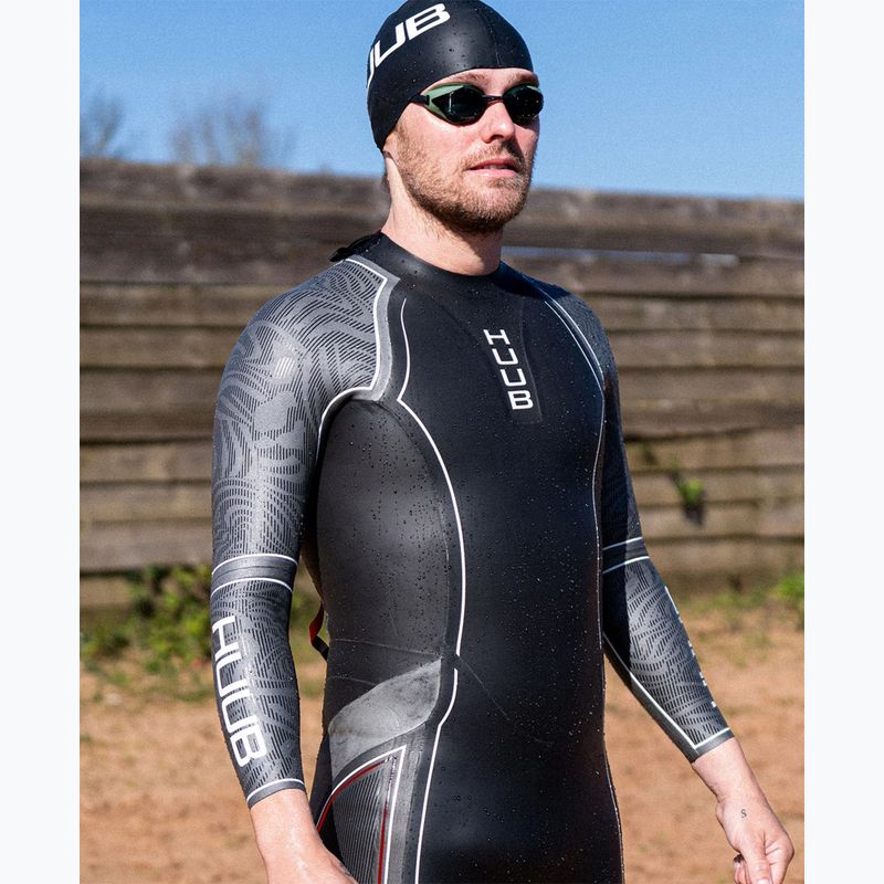 Herren Triathlonanzug aus Neopren HUUB SUB7 3:5 black/grey 3