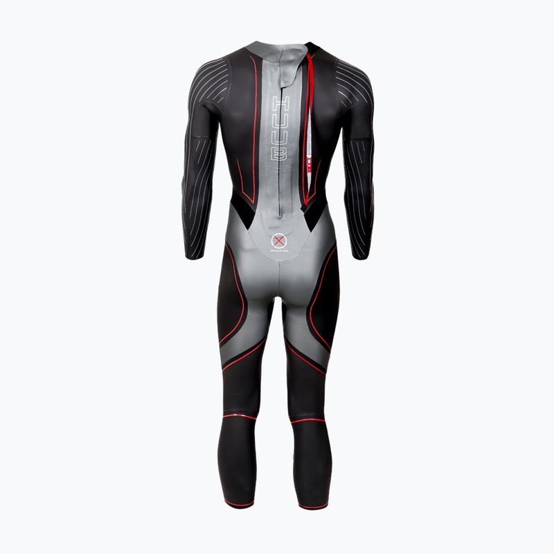 Herren Triathlonanzug aus Neopren HUUB Aegis XV 3:5 black/silver 2