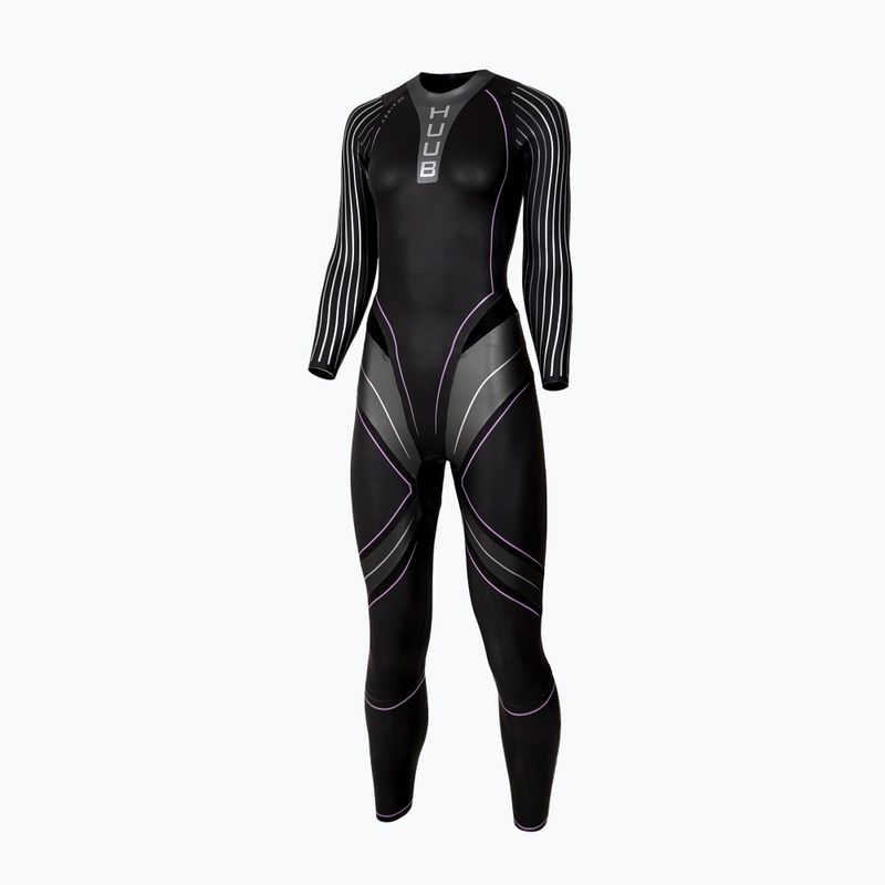 Triathlon-Neoprenanzug Damen HUUB Aegis XV 3:3 black/silver 3