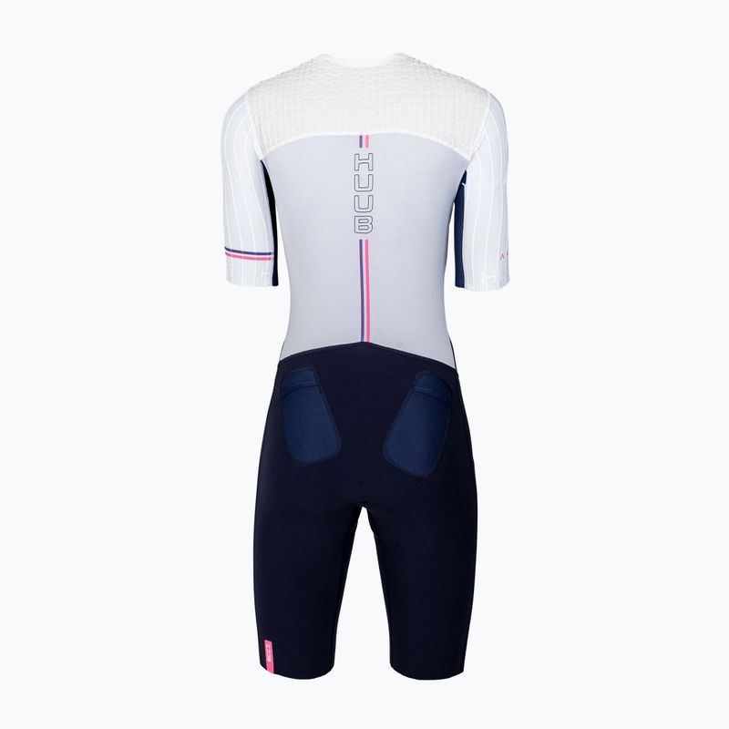 Damen-Triathlonanzug HUUB Anemoi 3 SUB22 white/navy/pink 2