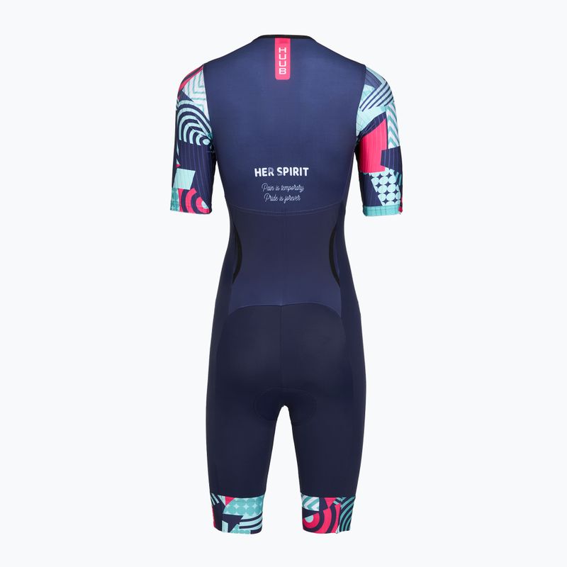 Triathlon-Anzug Damen HUUB Her Spirit Trisuit navy/band 2