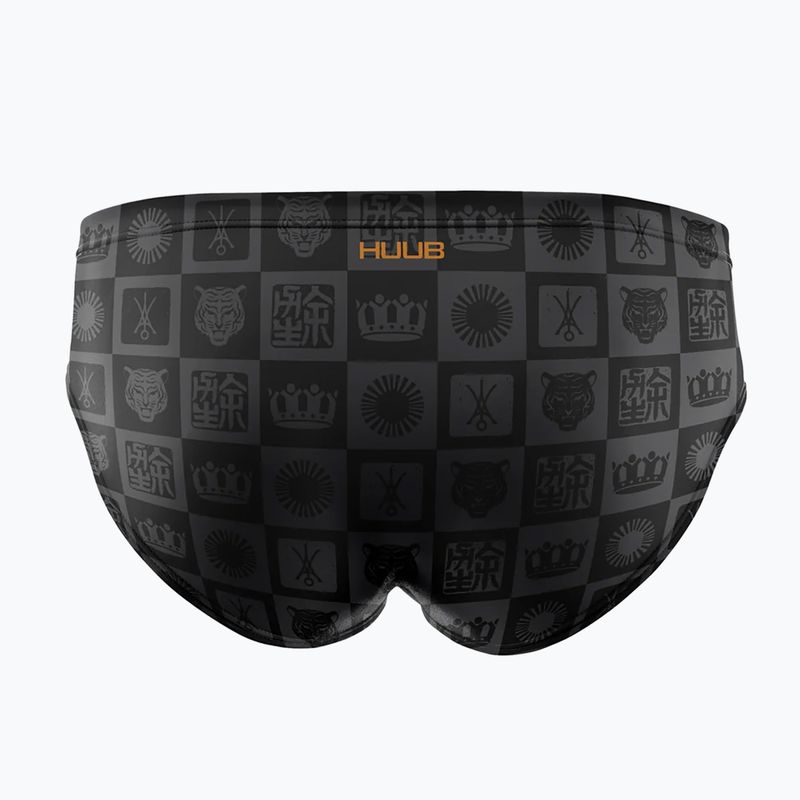 Herren-Schwimmhose HUUB Trunk Yee gray/orange 2