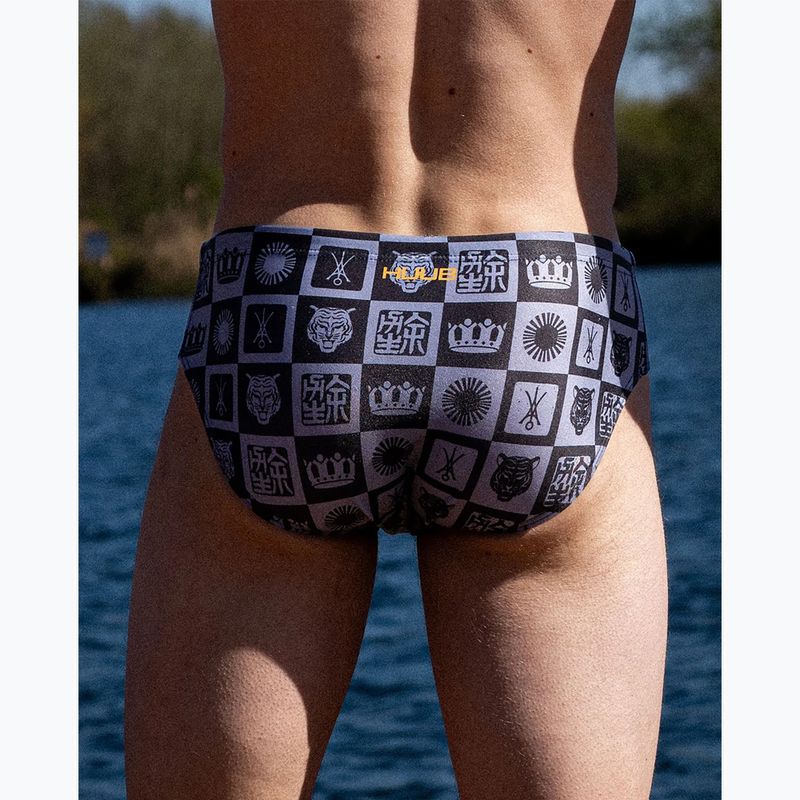Herren-Schwimmhose HUUB Trunk Yee gray/orange 5