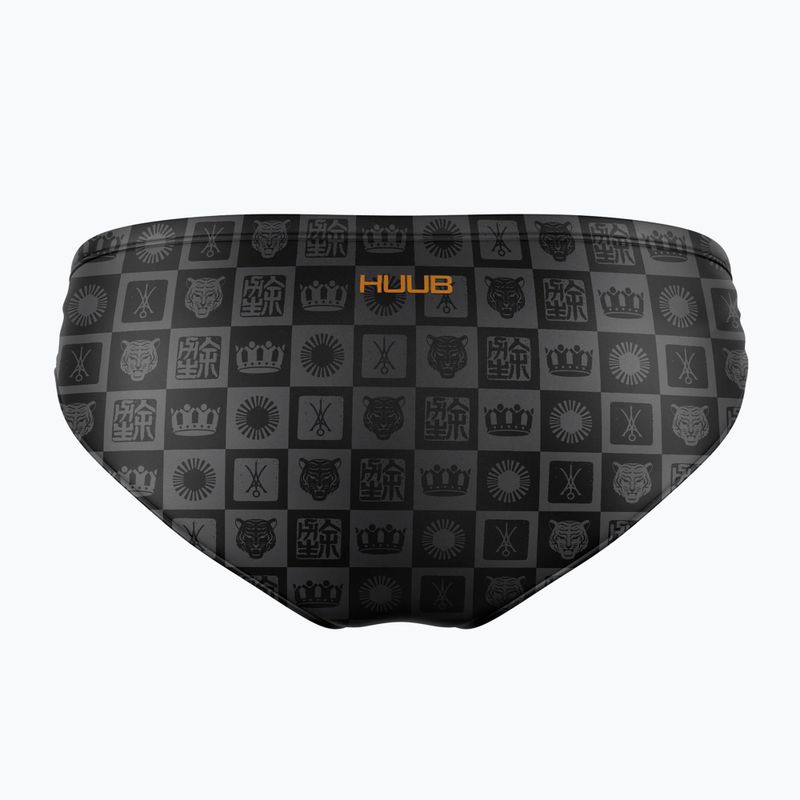 Herren-Schwimmhose HUUB Brief Yee black/orange 2