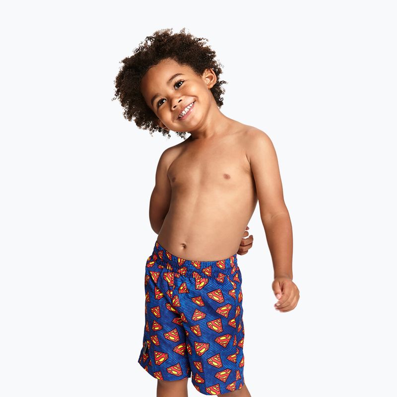 Zoggs Superman blaue Kinder Badeshorts