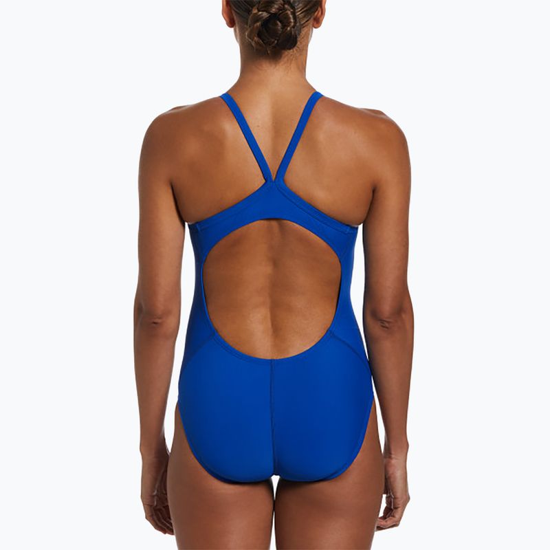 Einteiliger Damen-Badeanzug Nike Solid Racerback game royal 3