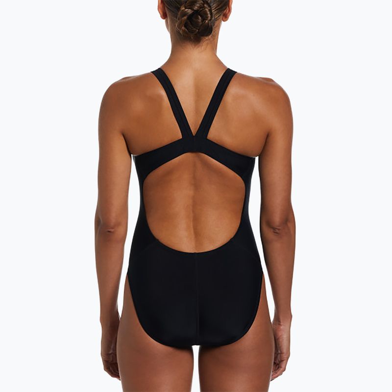 Einteiliger Damen-Badeanzug Nike Fastback schwarz 2