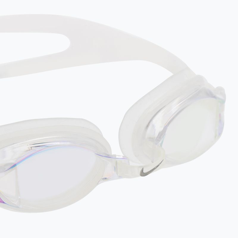 Nike CHROME MIRROR weiße Schwimmbrille NESS7152 4
