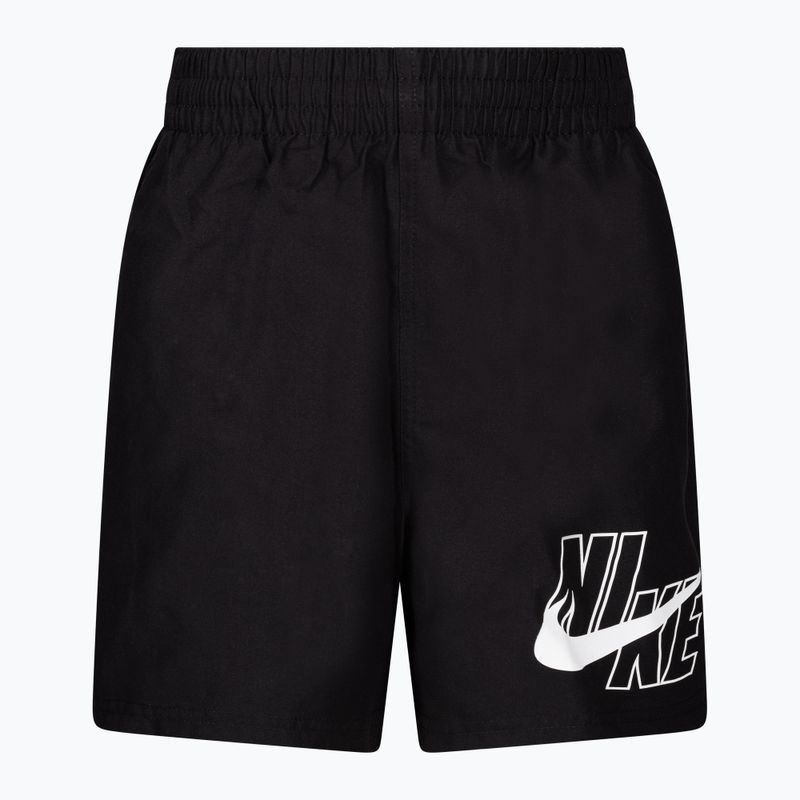 Nike Logo Solid Lap Kinder-Badeshorts schwarz NESSA771-001