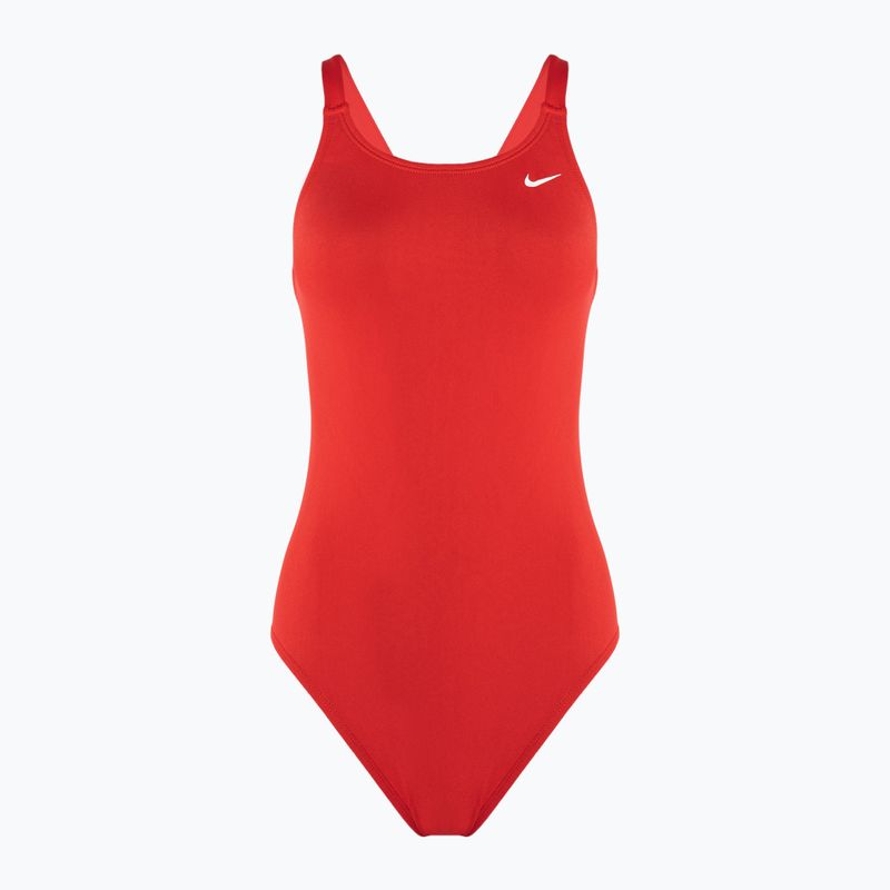 Nike Hydrastrong Solid Fastback einteiliger Badeanzug für Damen rot NESSA001-614