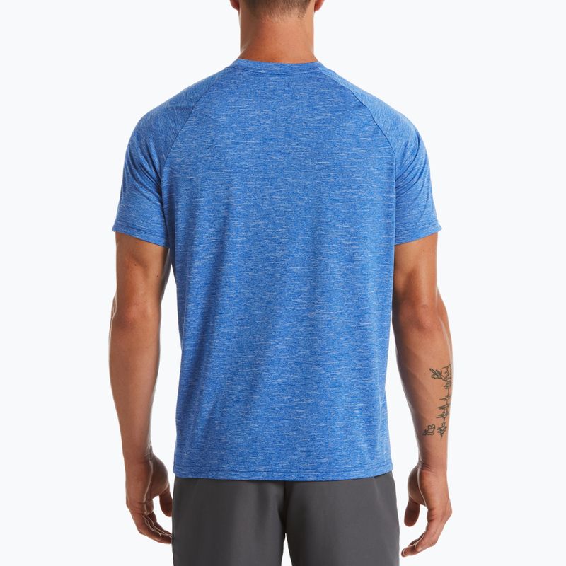 Herren-Trainings-T-Shirt Nike Heather navy blau NESSA589-494 2