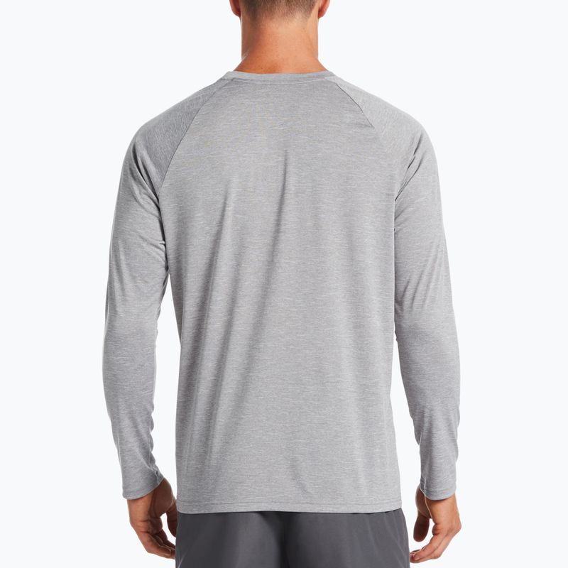 Herren-Trainings-Longsleeve Nike Heather hellgrau NESSA590-090 7