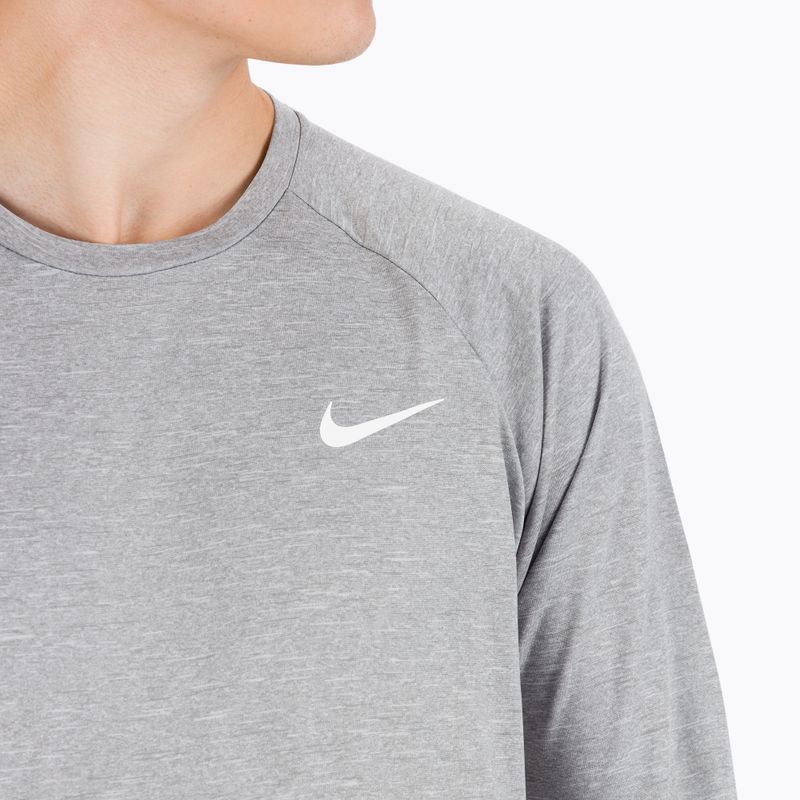 Herren-Trainings-Longsleeve Nike Heather hellgrau NESSA590-090 4