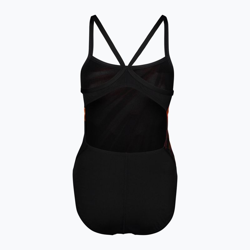 Nike Spectrum Damen Badeanzug einteilig schwarz und rot NESSA014-614 2