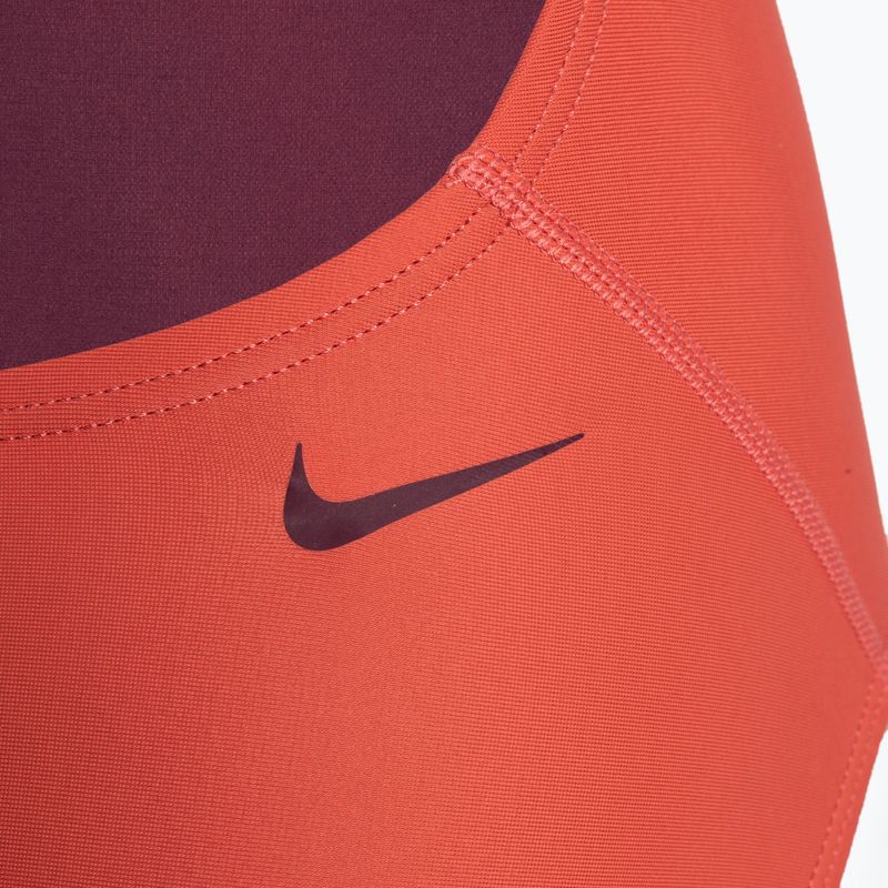 Einteiliger Damen-Badeanzug Nike Tilt Logo orange NESSA007 8