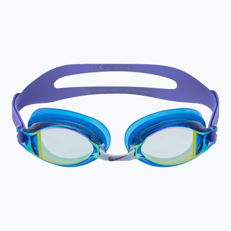 Nike CHROME MIRROR lila-blaue Schwimmbrille NESS7152 2