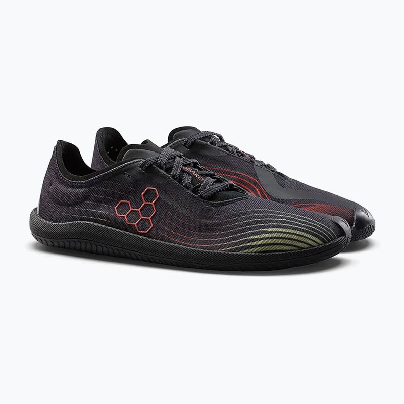 Herren Barefoot-Schuhe Vivobarefoot Primus Flow obsidian/cherry tomato 3
