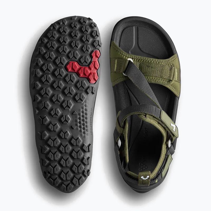 Damen-Barfußsandalen Vivobarefoot Tracker Ora dark olive 5