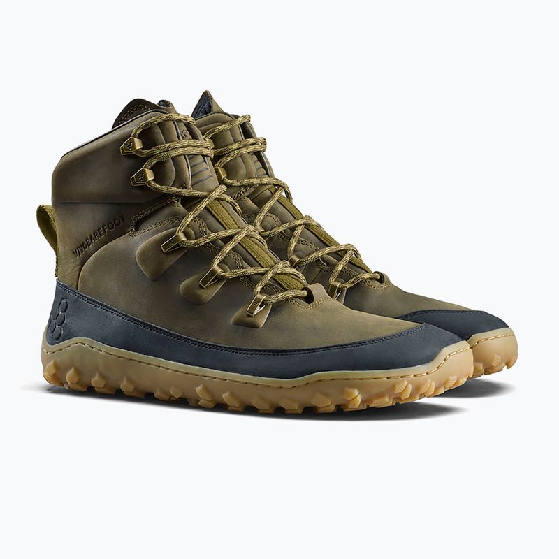 Barfußschuhe für Herren Vivobarefoot Tracker Leather dark olive 3
