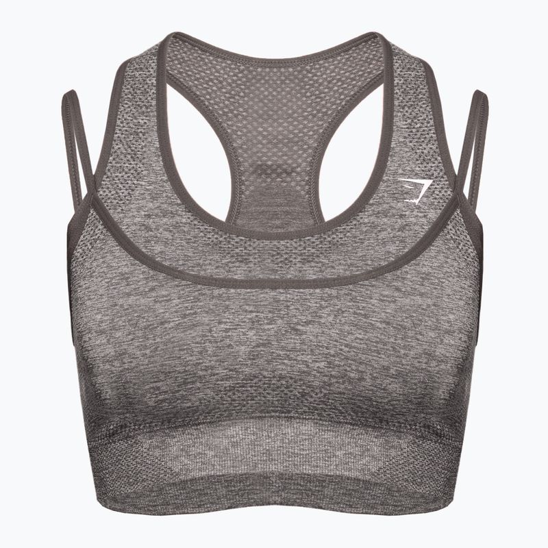 Gymshark Vital Rise Sports grauer Trainings-BH