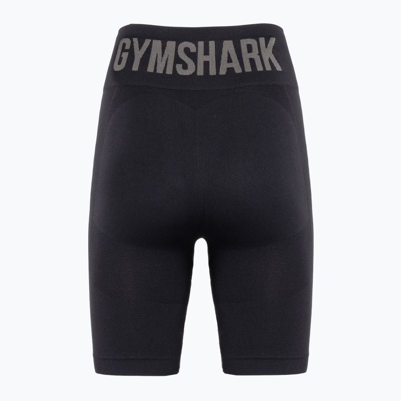 Damen Gymshark Flex Cycling Trainingsshorts schwarz 2