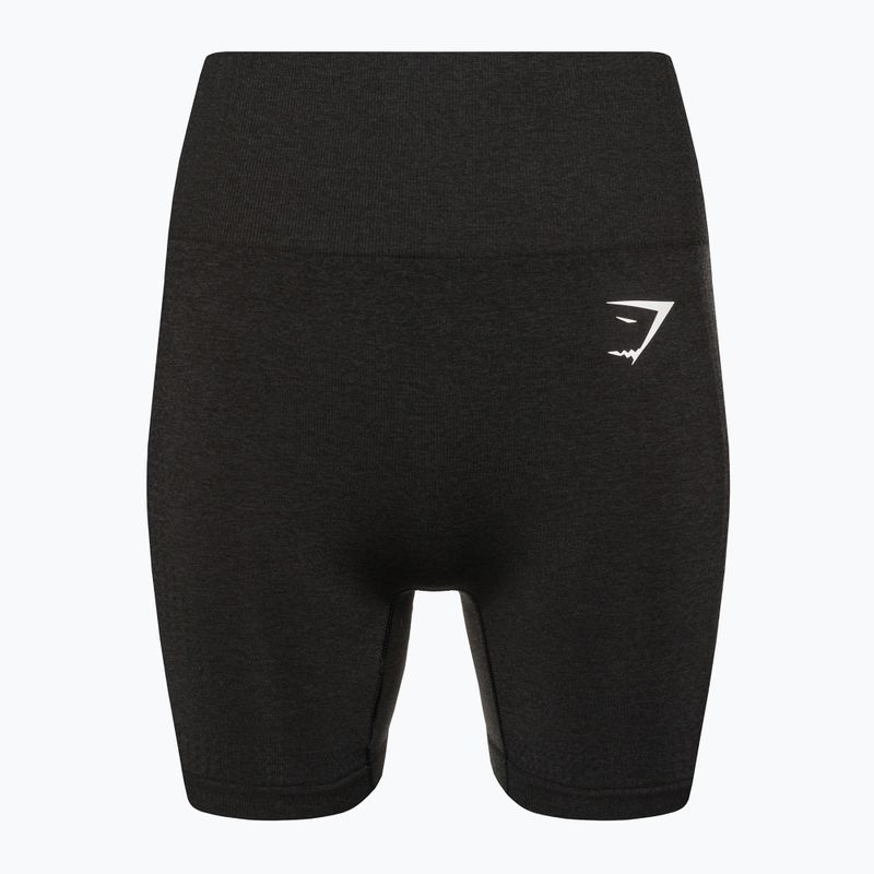 Damen Trainingsshorts Gymshark Vital Seamless schwarz meliert 5