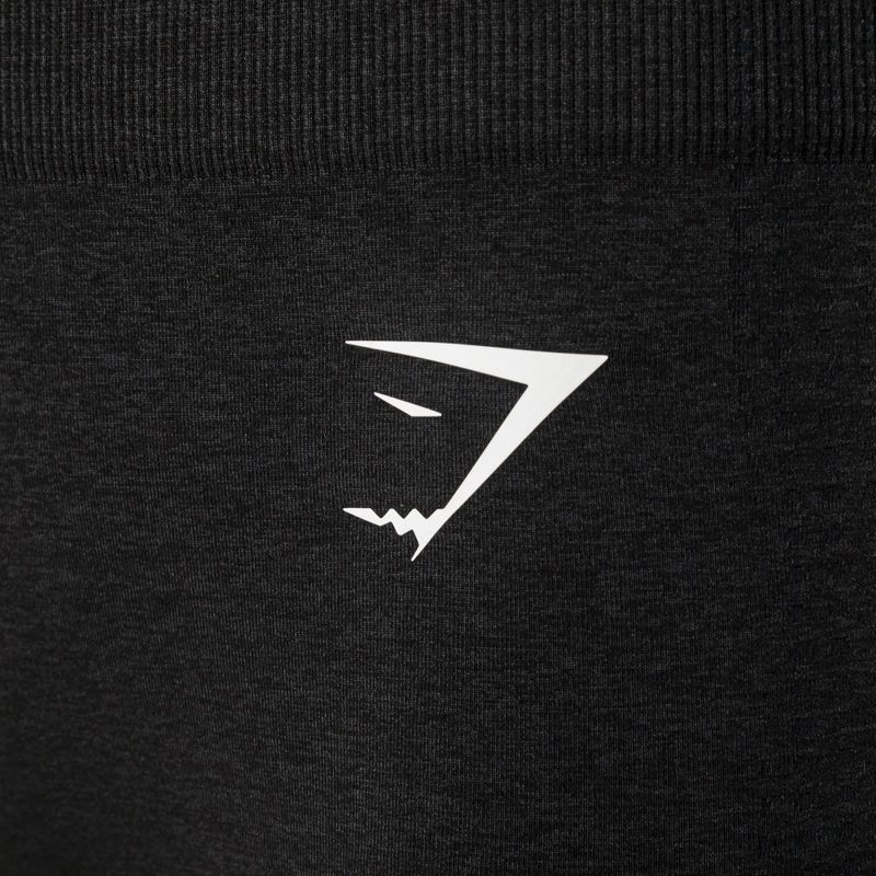 Damen Trainingsshorts Gymshark Vital Seamless schwarz meliert 7