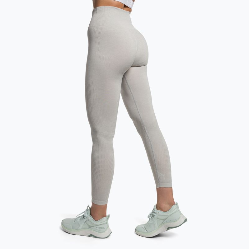 Damen Trainingsleggings Gymshark Vital Seamless hellgrau meliert 3