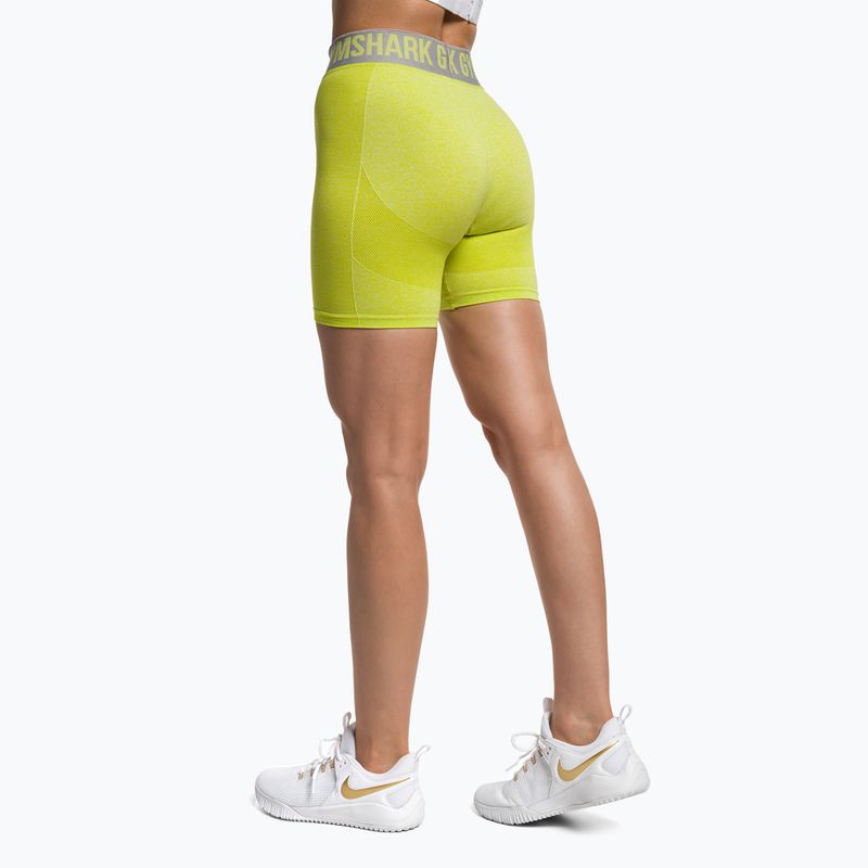 Damen-Trainingsshorts Gymshark Flex meliert/hellgrau 3