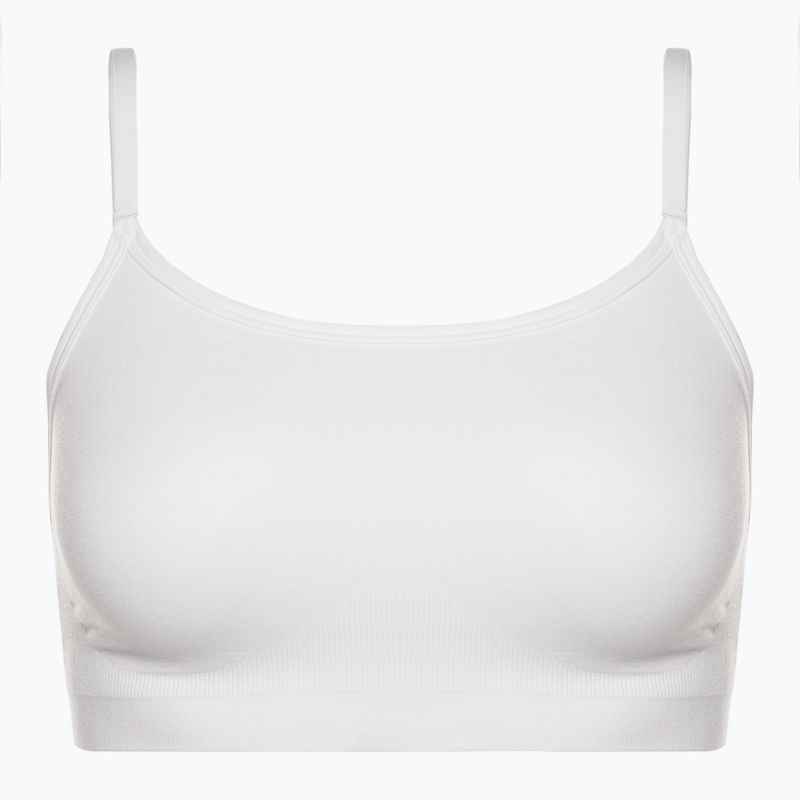 Gymshark Nahtloser Bralette High Neck Fitness-BH weiß