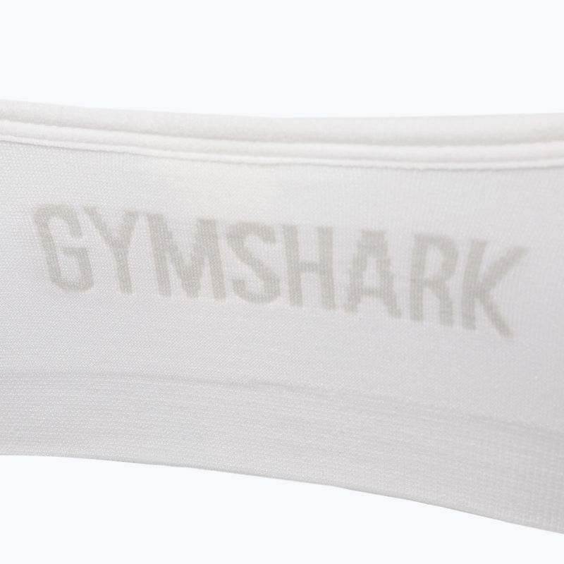 Gymshark Nahtloser Bralette High Neck Fitness-BH weiß