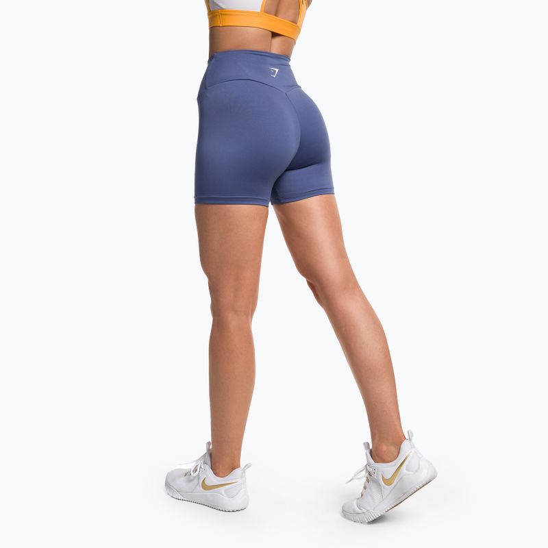 Frauen Gymshark Training Short Shorts blau 3