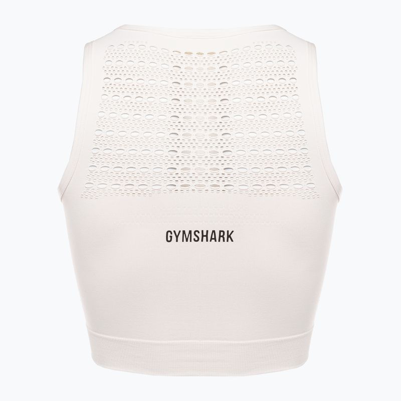 Women's Gymshark Energy Nahtloses Crop Top cremeweiß